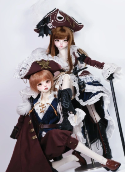 NJXD BJD Clothes Pirate Edition · Black Sea Secret Sail for 1/4 Size Ball-jointed Doll