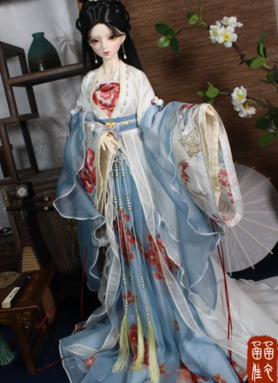 BJD Clothes Female Ancient Suit (Xi Lian) for MSD/Large SD girl Size Ball-jointed Doll