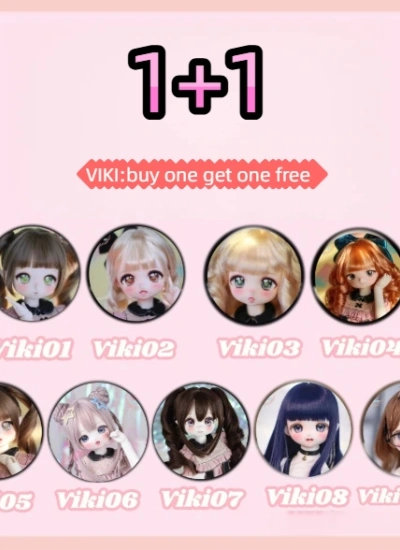 BJD Viki -Single Head Goodbye Buy One Get One Free for Head Ball-jointed Doll