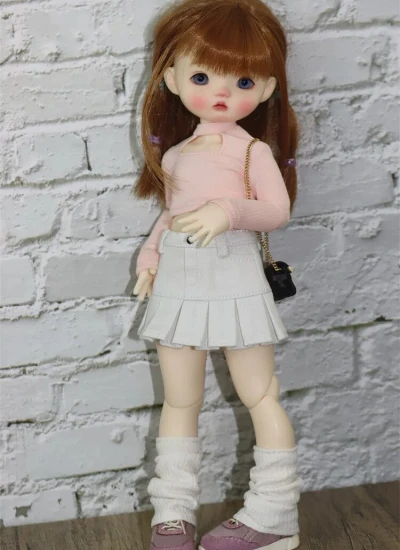 BJD Clothes Long-sleeve T-shirt Short Skirt for 1/6 Ball-jointed Doll