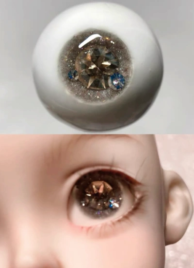 ドール用アイ レジンアイ「闪金」石膏+樹脂アイ 10mm/12mm/14mm/16mm/18mmサイズ人形用 BJD