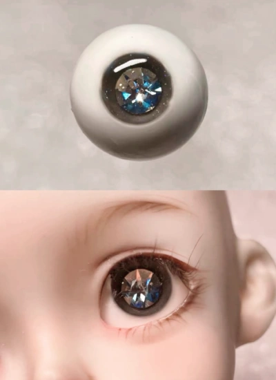 ドール用アイ レジンアイ キラキラ 石膏+樹脂アイ 10mm/12mm/14mm/16mm/18mmサイズ人形用 BJD