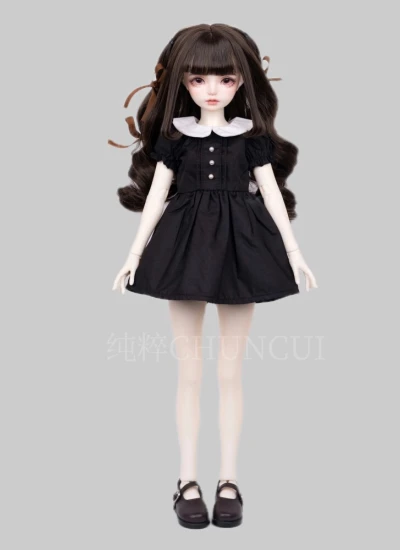 BJD Clothes Peter Pan Collar Dress for OB24 1/6 1/4 1/3 Ball-jointed Doll