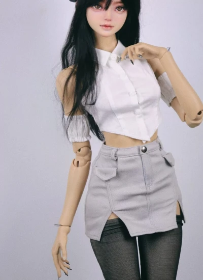 BJD Clothes Slit Mini Skirt for 1/4 1/3 Ball-jointed Doll