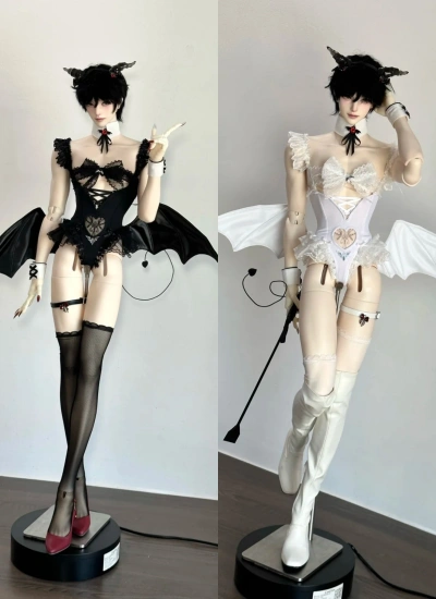 BJD Clothes Boy Girl Succubus Bodysuit for SD 68cm 70cm ID75 Size Ball-jointed Doll