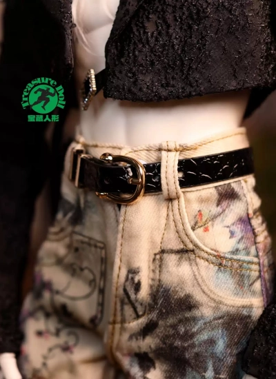 BJD Clothes Crocodile Pattern Leather Belt for 75/77cm Size Ball-jointed Doll