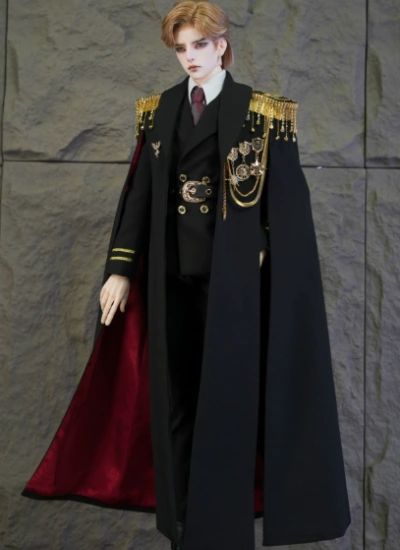 Ao Chuang BJD Clothes [Rong Mian] Golden Accessory Version Military Uniform Set for MSD/65cm/68cm/70cm/73cm/75cm/ID75/77cm Ball-jointed Doll