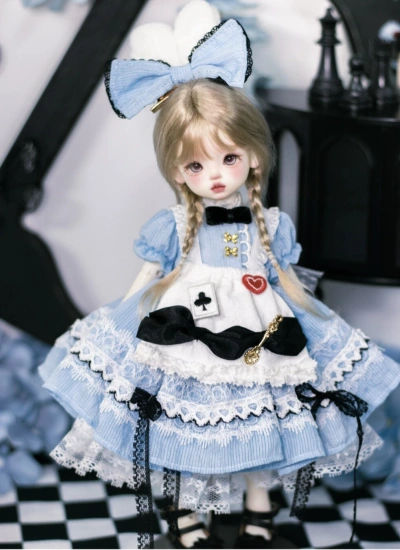 BJD Clothes Alice Dress Set for 1/6 Size Ball-jointed Doll