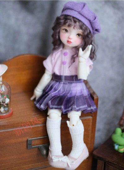 BJD Clothes Purple JK Dress for 1/6 Size Ball-jointed Doll