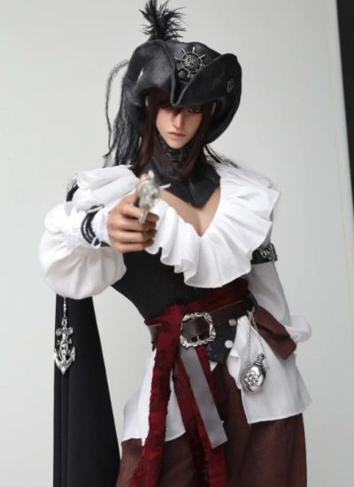 BJD Clothes Mistsea Walker Pirate European Style for ID75 AM77 Size Ball-jointed Doll