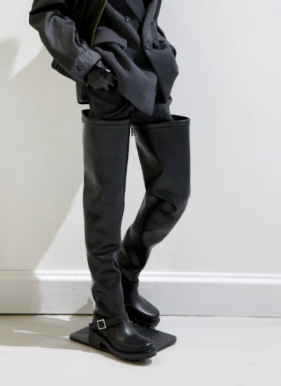 BJD Doll Extra Long Boots Black Shoes for ID75/DA75/AM77/YC77/UF75 Size Ball Jointed Doll