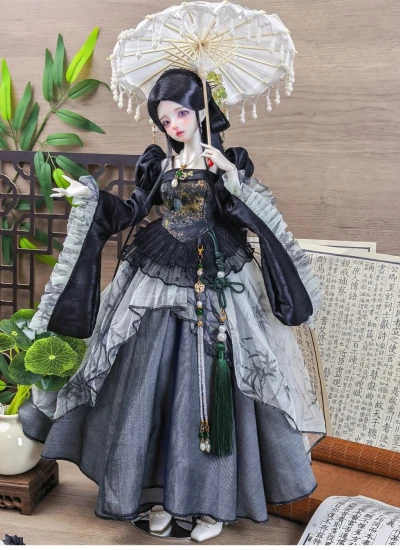 Yi Li Tang BJD Clothes New Chinese-style Dress Set for 1/4 Ball-jointed Doll
