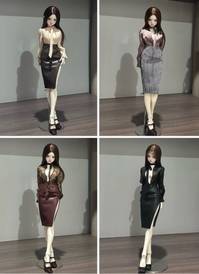 YEEVENTIDUE BJD Clothes Knee-Length Skirt for Large MSD Size Ball Jointed Doll