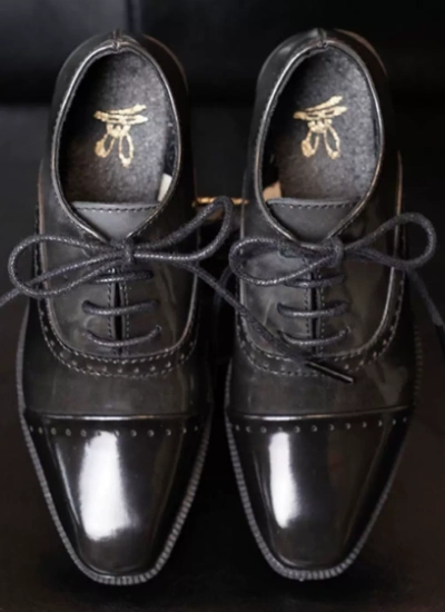 BJD Shoes Gray Leather Shoes for ID75 Size Ball-jointed Doll