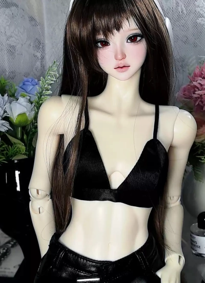BJD Clothes Girl Black Bra for 1/3 62cm 65cm 68cm Size Ball-jointed Doll