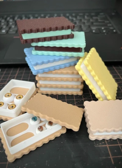 Cheese Cat BJD Eye Storage [Small] box for BJD Eyes 3D Printing for 8mm-18mm Eyes Ball-jointed Doll