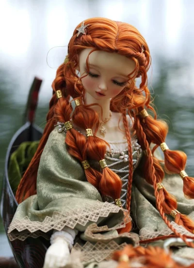 Lin Yin BJD Wig Medieval Style Extra Long Braided Hair for 1/4 1/3 Ball-jointed doll
