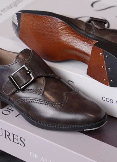 BJD Shoes Black Brown ChocolateBusiness Casual Leather Shoes for ID75 Size Ball-jointed Doll