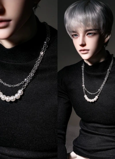 BJD A028 Pearl Double-layer Necklace for 1/3 70cm 75cm Size Ball-jointed Doll