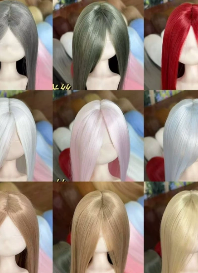 BJD Wig Girl Long Blank Wig for SD Size Ball Jointed Doll