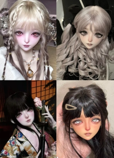 Hole BJD Head Nai Yin Head for 1/4 Ball-jointed doll