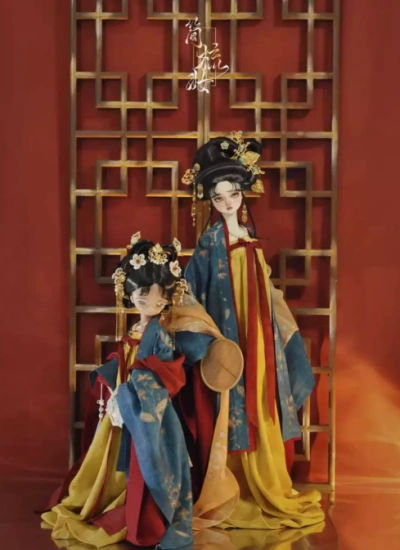 BJD Clothes [Wu Li Er] Ancient Style Dress Suits for MSD/SD/Large SD girl size Ball-jointed Doll