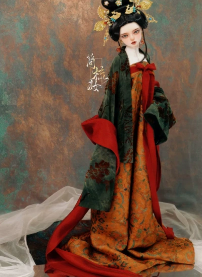 BJD Clothes [Luo Xia Shan] Ancient Style Dress Suits for MSD/SD/Large MSD girl/70/75cm Size Ball-jointed Doll