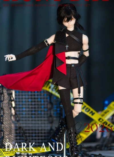 BJD Clothes【Hunting Day】Cool Dark Boy Style Set for Large MSD Size Ball-jointed Doll