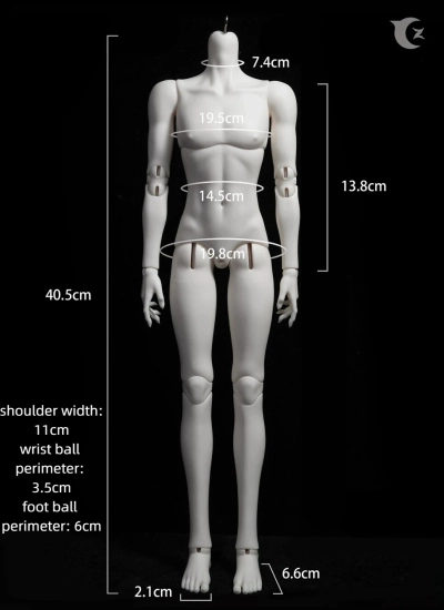 YZ Shou Yu BJD 1/4 Boy Body 46.2cm Ball-jointed doll