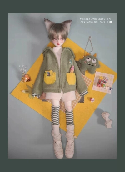 BJD Clothes [Little Monster] Top Shorts Set for 1/6 1/4 Ball-jointed Doll