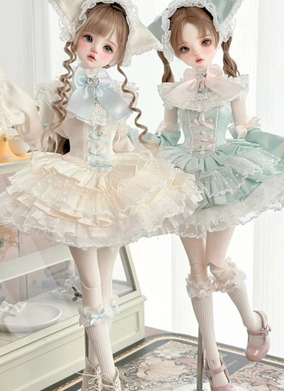 Wild Strawberry BJD Clothes [Morning Greeting] Dress Set for 1/4 Size Ball-jointed Doll