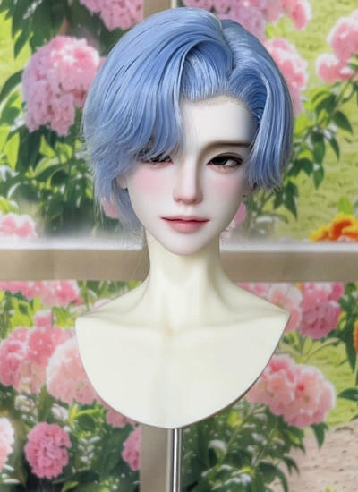 ドール用ウィッグ ゴールド ダークグレー ダークブラウン ブルー ブラック 高温糸 小顔SD/SDサイズ人形用 BJD用