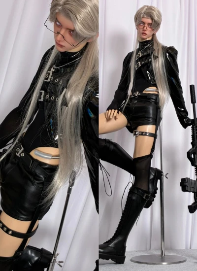 ドール用衣装セット ブラック 【偽生】75cm/77cmサイズ用 球体関節人形用 BJD
