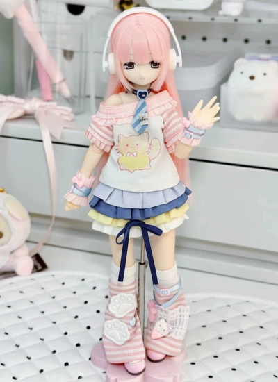 Da Fu BJD Clothes [Sweet Dream Gummy] Dress Set for Azone 1/6/OB22/OB24 Size Ball-jointed Doll