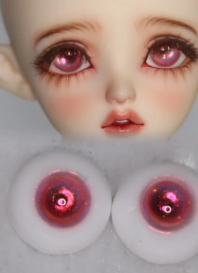 bjd plaster pink eyes B1 8mm 10mm 12mm 14mm 16mm 18mm 20mm eyeballs for ball-jointed doll