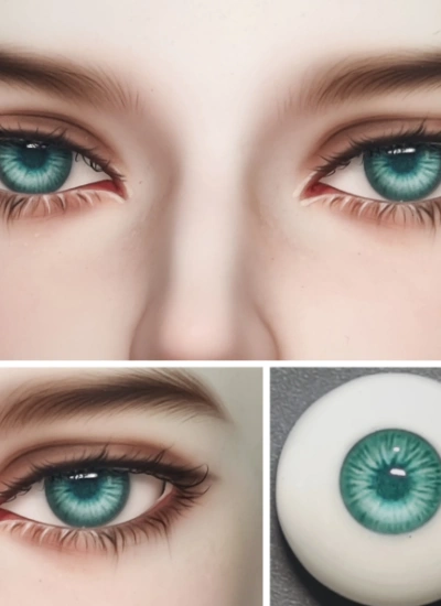 ドール用アイ 樹脂＋石膏アイ グリーン【绿1】8mm/10mm/12mm/14mm/16mm/18mm BJD用