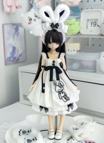 Da Fu BJD Clothes [White Rabbit Creamy Candy] Dress Set for Azone 1/6/OB22/OB24 Size Ball-jointed Doll