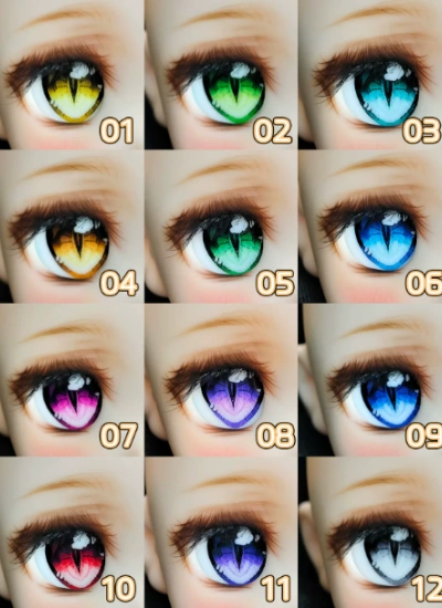 Yu Gan bjd cartoon [Yu Jing Zi] eyes for 14mm 16mm 18mm 20mm 22mm size ball jointed doll