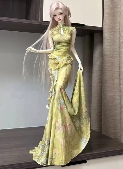 Jiu Ri BJD Clothes [Butterfly Effect] Dress Set for 1/4 1/3 70cm 71cm 73cm 75cm Size Ball Jointed Doll