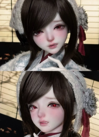 Hole BJD Head Qian Zao Xv Head for 1/4 Ball-jointed doll