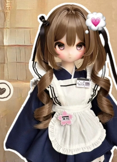BJD Wig Anime-style Style Wig for 1/4 1/3 Size Ball Jointed Doll