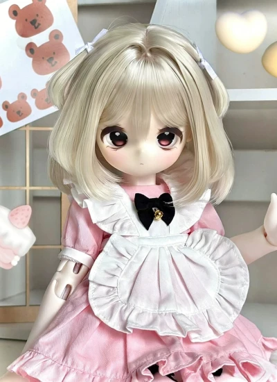 BJD Wig Anime-style HIgh Temperature Style Wig for 1/4 1/3 Size Ball Jointed Doll