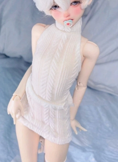 BJD Clothes Open-back Hip-length Sweater for 1/6 1/4 70cm 75cm Size Ball Jointed Doll