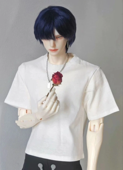 BJD Clothes Casual Short Sleeve T-shirt for 1/6 1/4 70cm 75cm Size Ball Jointed Doll