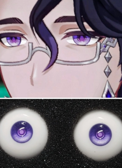 ドール用アイ 樹脂＋石膏アイブルー【YS10】 8mm/10mm/12mm/14mm/16mm/18mm BJD用