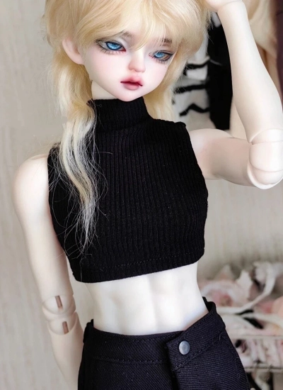 BJD Clothes Sleeveless Knit Crop Top for 1/6 1/4 70cm 75cm Size Ball Jointed Doll