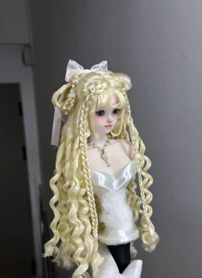 You Ni BJD Long Hair With Bow for 1/3 1/4 1/6 Ball-jointed Doll