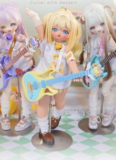 Gravity BJD 3D Printed Mini Guitar for MSD Size Ball-jointed Doll
