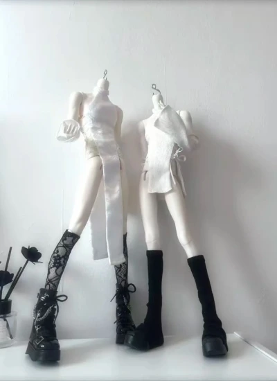 XYM BJD White Cheongsam Set for MSD Size Ball-jointed Doll