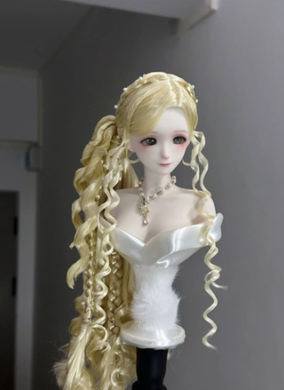 You Ni BJD Long Hair Elegant Simple Half-up Hairstyle Wig for 1/3 1/4 1/6 Ball-jointed Doll